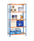 Schwerlastregal SIMONCLICK 8435104912683 blau, orange, silber 90,0 x 30,0 x 180,0 cm