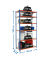Schwerlastregal SIMONCLICK 8435104953914 blau, orange, silber 90,0 x 40,0 x 250,0 cm