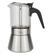 Espressokocher silber, 4 Tassen