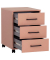 Ruby Rollcontainer apricot 3 Auszüge 40,1 x 50,0 x 57,0 cm