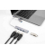 USB-Hub 4-fach silber