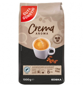 Caffé Crema Kaffeebohnen Arabicabohnen kräftig 1,0 kg