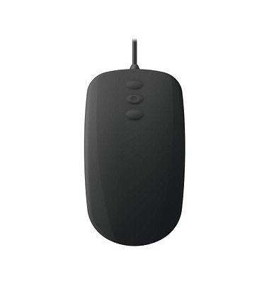 AK-PMH3 Medical Mouse 3-Button Scroll Hygiene-Maus kabelgebunden schwarz