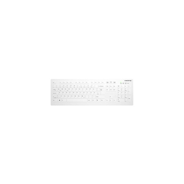 7061119551718 - Active Key AK-C8112 - keyboard - wipe disinfection flat key profile - QWERTZ - German - white Input Device - Tastaturen - Deutsch - Weiss