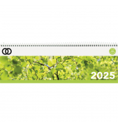 Schreibtischquerkalender 5101-25, oeco, 1 Woche / 1 Seite, 29,6x9,9cm, 2025