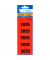 Jahreszahlen 1685, 2025, rot, 60x26mm, selbstklebend