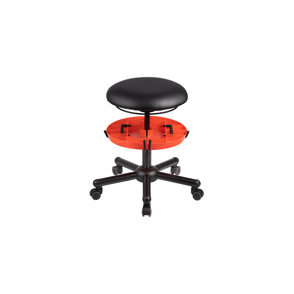 4262367690911 - Schwenkhalterung mit Ablage für Arbeitshocker für Stühle mit Gasfederndurchmesser von 50 cm 4262367690911 mey chair 4262367690911 - Schwenkhalterung mit Ablage für Arbeitshocker für Stühle mit Gasfederndurchmesser von 50 cm 4262367690911 mey chair