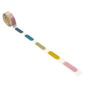 Etikettenrolle für Etikettendrucker 008-7002110 farbig sortiert, 14,0 x 40,0 mm, 1 x 65 Etiketten