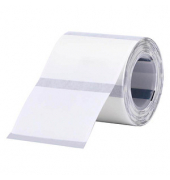 Etikettenrolle für Etikettendrucker 008-7002121 transparent, 40,0 x 30,0 mm, 1 x 230 Etiketten
