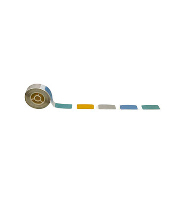 Etikettenrolle für Etikettendrucker 008-7002111 farbig sortiert, 14,0 x 30,0 mm, 1 x 210 Etiketten