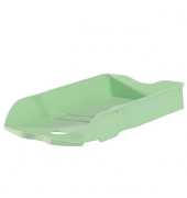 Briefablage Re-LOOP 10298-805, A4/C4, pastellgrün, 100% Recyclingmaterial stapelbar