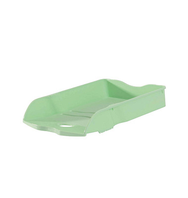 Briefablage Re-LOOP 10298-805, A4/C4, pastellgr&uuml;n, 100% Recyclingmaterial stapelbar