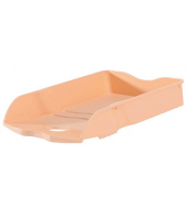 Briefablage Re-LOOP 10298-881, A4/C4, pastellorange, 100% Recyclingmaterial stapelbar