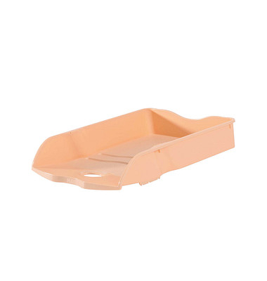 Briefablage Re-LOOP 10298-881, A4/C4, pastellorange, 100% Recyclingmaterial stapelbar