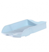 Briefablage Re-LOOP 10298-884, A4/C4, pastellblau, 100% Recyclingmaterial stapelbar