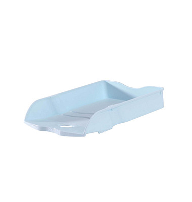 Briefablage Re-LOOP 10298-884, A4/C4, pastellblau, 100% Recyclingmaterial stapelbar