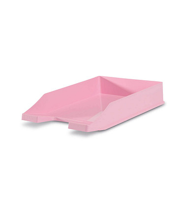 Briefablage Klassik 1027-X-886, A4/C4, pastellrosa, Polystyrol stapelbar