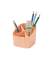 Stiftehalter X-LOOP pastellorange Kunststoff 4 Fächer 11,1 x 11,1 x 10,5 cm