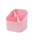 Stiftehalter X-LOOP pastellrosa Kunststoff 4 Fächer 11,1 x 11,1 x 10,5 cm