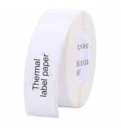 Etikettenrolle für Etikettendrucker 008-7002103 weiß, 12,5 x 109 mm, 1 x 65 Etiketten