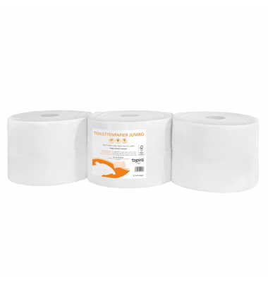 Toilettenpapier Plus 8114, 2-lagig, hochweiß, 1100 Blatt/Rolle,