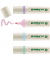 Textmarker, 24-4-1000, Etui (4 #), farbig sortiert (pastellrosa/pastellviolett/pastellblau/pastellgr&uuml;n), 2-5mm Keilspitze