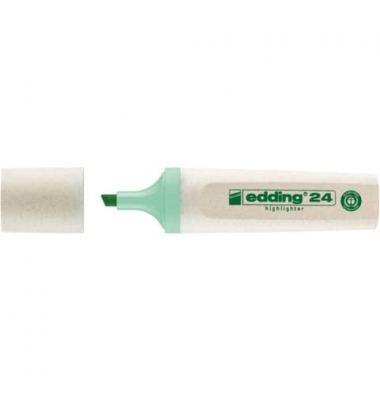 Textmarker Highlighter 24 EcoLine, 24137, pastellgr&uuml;n, 2-5mm Keilspitze