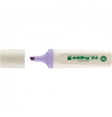 Textmarker Highlighter 24 EcoLine, 24134, pastellviolett, 2-5mm Keilspitze