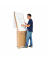 Flipchart ECO, RD-60, 65x95cm, braun, ohne Rollen, ohne Seitenarm