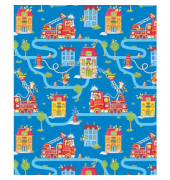 Geschenkpapier 0A.9004.1, Feuerwehr, 50cm x 250m, bunt