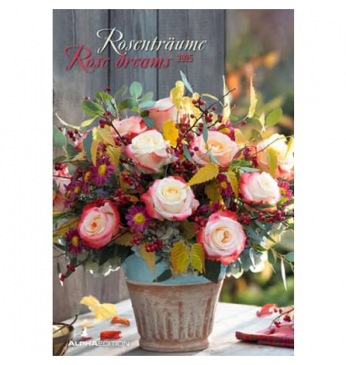 Bildkalender 103475, Rosenträume, 1 Monat / 1 Seite, 23,7x34cm, 2025