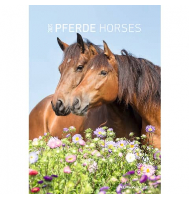 Bildkalender 103477, Pferde, 1 Monat / 1 Seite, 23,7x34cm, 2025