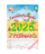 Familienkalender 103479, Cartoons, 1 Monat / 1 Seite, 6 Spalten, 23,7x34cm, 2025