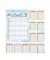 Familienkalender 103479, Cartoons, 1 Monat / 1 Seite, 6 Spalten, 23,7x34cm, 2025