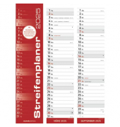 Streifenkalender 103597, 1 Monat / 1 Seite, 11,3x49,5cm, 2025