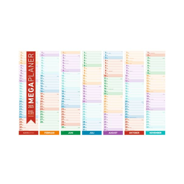 4069095005907 - Streifenkalender 103635 Megaplaner 1 Monat 1 Seite 145x70cm 2025 4069095005907 ALPHA EDITION 4069095005907 - Streifenkalender 103635 Megaplaner 1 Monat 1 Seite 145x70cm 2025 4069095005907 ALPHA EDITION