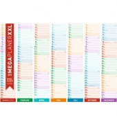 Streifenkalender 103636, Megaplaner XXL, 1 Monat / 1 Seite, 75x85cm, 2025