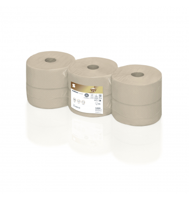 Toilettenpapier Satino PureSoft Jumbo 318820, 2-lagig, softbeige, 1520 Blatt / Rolle,