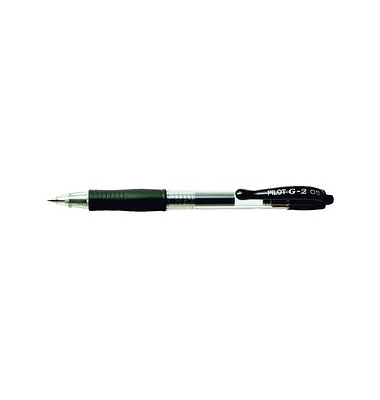 Gelschreiber G-2 BL-G2-5 schwarz/transparent 0,3 mm mit Druckmechanik