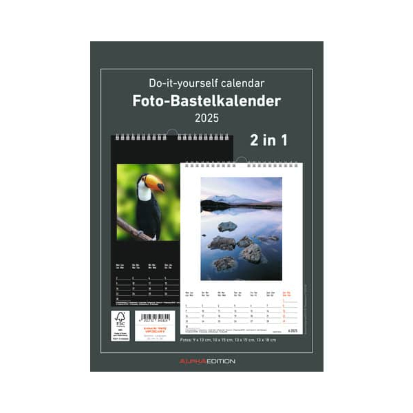 4069095006997 - Bastelkalender 103651 Foto-Bastelkalender 1 Monat 1 Seite 21x297cm (A4) 2025 4069095006997 ALPHA EDITION 4069095006997 - Bastelkalender 103651 Foto-Bastelkalender 1 Monat 1 Seite 21x297cm (A4) 2025 4069095006997 ALPHA EDITION