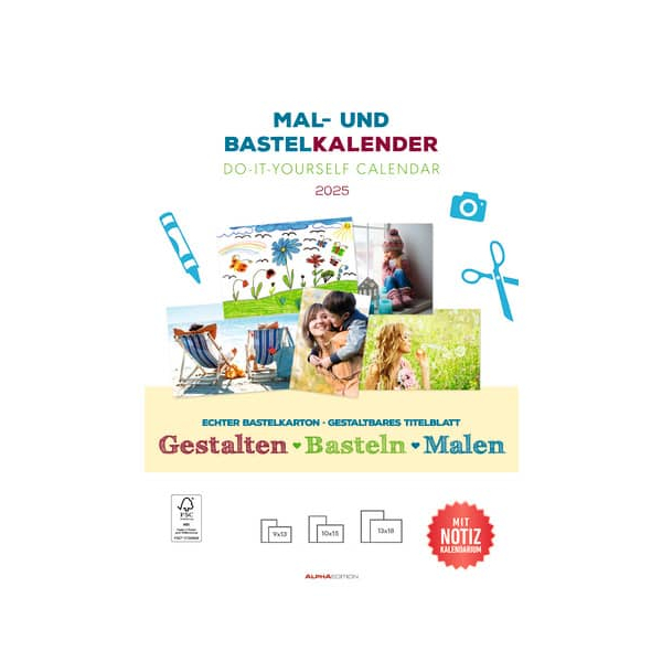4069095006485 - Bastelkalender 103653 Foto-Bastelkalender 1 Monat 1 Seite 21x297cm (A4) 2025 4069095006485 ALPHA EDITION 4069095006485 - Bastelkalender 103653 Foto-Bastelkalender 1 Monat 1 Seite 21x297cm (A4) 2025 4069095006485 ALPHA EDITION
