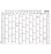 Plakatkalender 103862, XL, 14 Monate / 1 Seite, 99x69cm, 2025