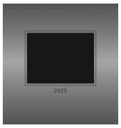 Bastelkalender 103883, Silber, Foto-Bastelkalender, 1 Monat / 1 Seite, 21x22cm, 2025