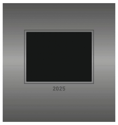 Bastelkalender 103883, Silber, Foto-Bastelkalender, 1 Monat / 1 Seite, 21x22cm, 2025