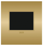 Bastelkalender 103885, Gold, Foto-Bastelkalender, 1 Monat / 1 Seite, 21x22cm, 2025