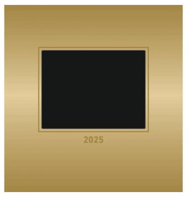 Bastelkalender 103885, Gold, Foto-Bastelkalender, 1 Monat / 1 Seite, 21x22cm, 2025