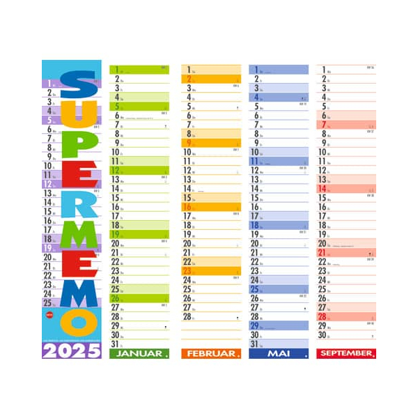 9783756409686 - Streifenkalender 1587 Supermemo 1 Monat 1 Seite 17x85cm 2025 9783756409686 Heye 9783756409686 - Streifenkalender 1587 Supermemo 1 Monat 1 Seite 17x85cm 2025 9783756409686 Heye