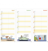 Familienkalender 20712, Du & ich, 1 Monat / 1 Seite, 2 Spalten, 16x35cm, 2025