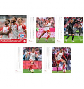 Bildkalender 21043, FC Bayern , 1 Monat / 1 Seite, 16x17cm, 2025