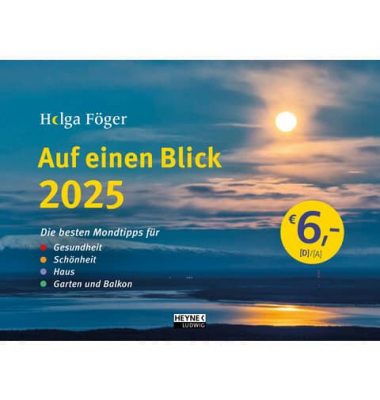 Bildkalender 23909, Mondkalender Auf einem Blick von Helga F&ouml;ger, 1 Monat / 1 Seite, 22x29,5cm, 2026